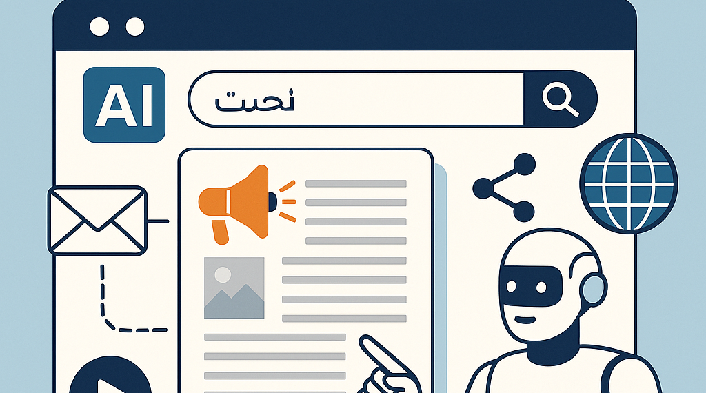 عرب نيوزواير في دور توزيع البيانات الصحفية في محركات بحث الذكاء الاصطناعي